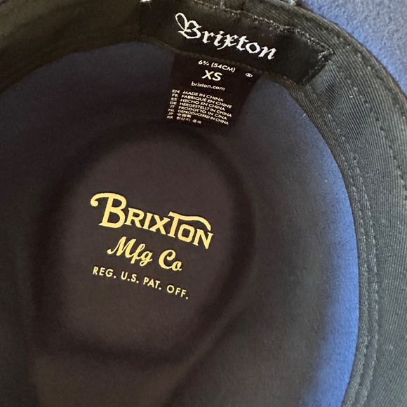 Brixton Blue Fedora Hat - Picture 2 of 3